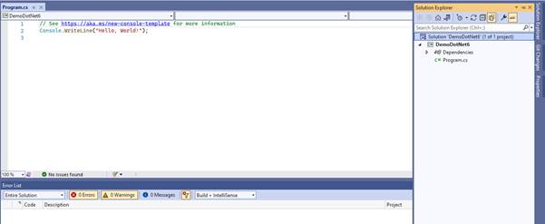 Connect To Visual Studio 2022 Community Edition and Create Your First Project